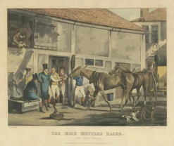 Pamono After Alken, High Mettled Racer: The Post Horse, 19th Century, Print><noscript><img width=