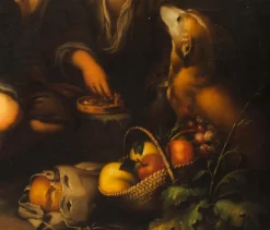 Outlet Pamono After Bartolome Esteban Murillo, Grape and Melon Eaters, Oil on Canvas, Framed