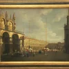 Pamono After Canaletto, Landscape of Venice, 2006, Oil on Canvas, Framed> Old Masters