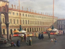 Pamono After Canaletto, Landscape of Venice, 2006, Oil on Canvas, Framed><noscript><img width=