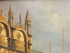 Pamono After Canaletto, Landscape of Venice, 2006, Oil on Canvas, Framed><noscript><img width=