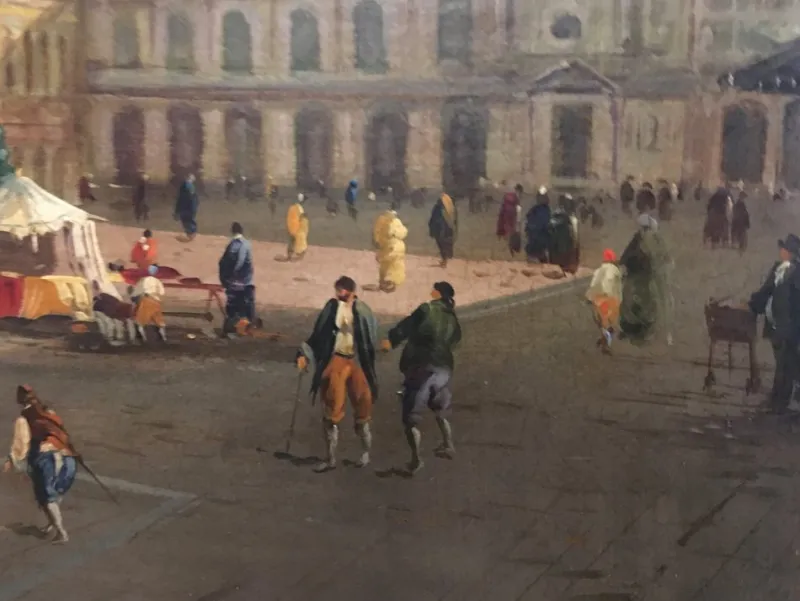 Pamono After Canaletto, Landscape of Venice, 2006, Oil on Canvas, Framed> Old Masters