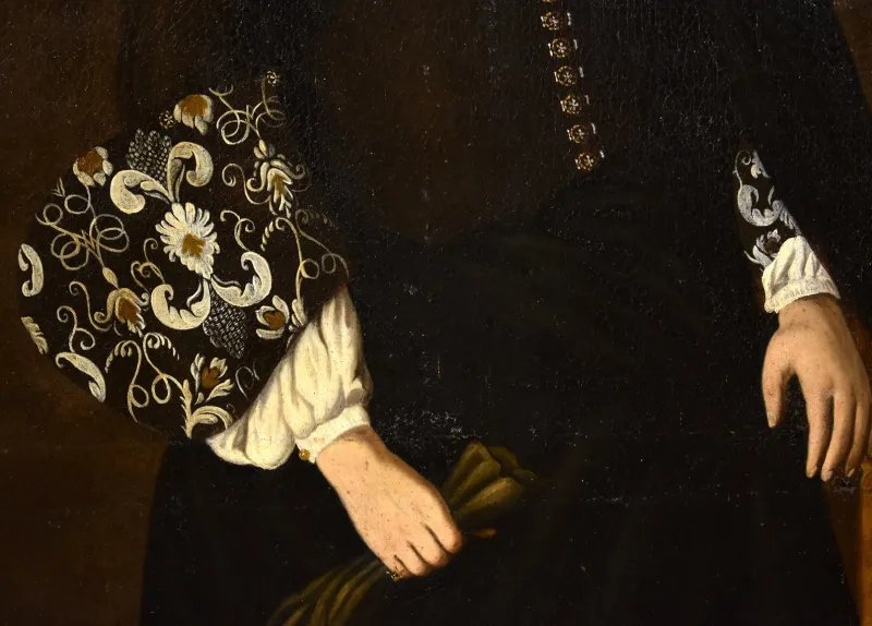 Sale Pamono After Carlo Ceresa, Portrait of Notable Giacomo Pesenti, 1660, Oil on Canvas, Framed