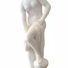 Best Pamono After Christophe Gabriel Allegrain, Venus Bathing, White Carrara Marble, 1800s