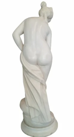 Best Pamono After Christophe Gabriel Allegrain, Venus Bathing, White Carrara Marble, 1800s