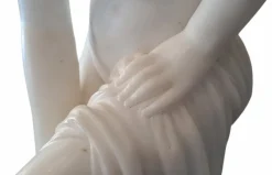 Best Pamono After Christophe Gabriel Allegrain, Venus Bathing, White Carrara Marble, 1800s