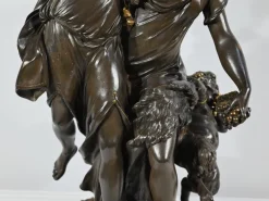 New Pamono After Clodion, Bacchanal, Late 1800s, Bronze