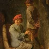 Pamono After David Teniers, Tavern Interior, 1800s, Oil on Wood> Old Masters|Classical