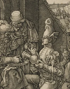Online Pamono After Dürer, J. Kraus, the Washing of Pilate's Hands, 17th-Century, Copper Engraving