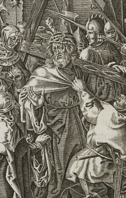 Pamono After Dürer, The Carrying of the Cross, 17th-Century, Copper on Paper><noscript><img width=