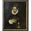 Clearance Pamono After El Greco, The Nobleman with His Hand on His Chest, 1924, Oil Painting, Framed