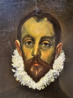 Clearance Pamono After El Greco, The Nobleman with His Hand on His Chest, 1924, Oil Painting, Framed