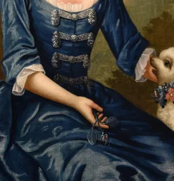 Pamono After George Knapton, Portrait of Lady, 1750, Oil on Canvas, Framed><noscript><img width=