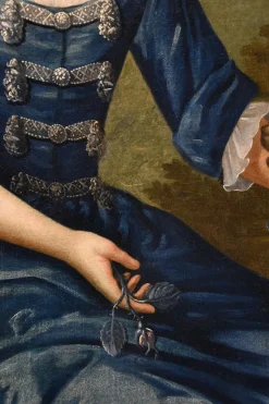 Pamono After George Knapton, Portrait of Lady, 1750, Oil on Canvas, Framed><noscript><img width=