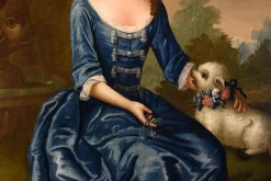 Pamono After George Knapton, Portrait of Lady, 1750, Oil on Canvas, Framed><noscript><img width=