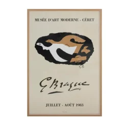 Pamono After Georges Braque, Museum of Modern Art Céret, 1983, Lithograph Poster> Posters