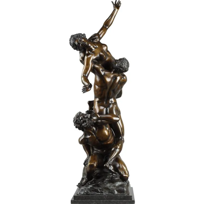 Pamono After Giambologna, Abduction of the Sabine Women, 19th Century, Large Bronze Sculpture> Sculpture