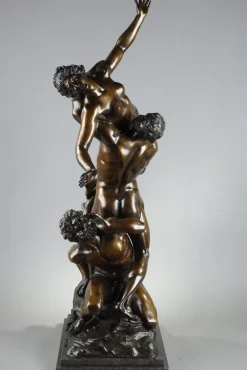 Pamono After Giambologna, Abduction of the Sabine Women, 19th Century, Large Bronze Sculpture><noscript><img width=