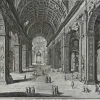 Discount Pamono After Giuseppe Vasi, Interior of S.Pietro in Vaticano, Etching, 18th Century