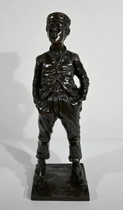 New Pamono After H. Hertzberg, Le Siffleur, 19th-Century, Bronze
