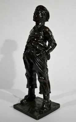 New Pamono After H. Hertzberg, Le Siffleur, 19th-Century, Bronze