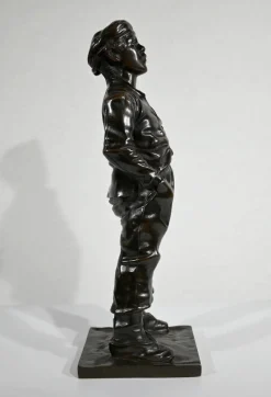 New Pamono After H. Hertzberg, Le Siffleur, 19th-Century, Bronze