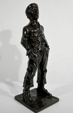 New Pamono After H. Hertzberg, Le Siffleur, 19th-Century, Bronze