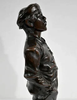 New Pamono After H. Hertzberg, Le Siffleur, 19th-Century, Bronze