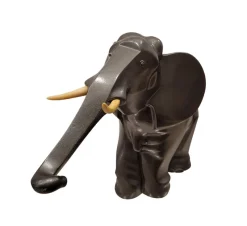 Pamono After Irénée Rochard, Art Deco Elephant, 1920s, Babbitt> Art Deco
