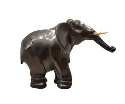 Pamono After Irénée Rochard, Art Deco Elephant, 1920s, Babbitt> Art Deco