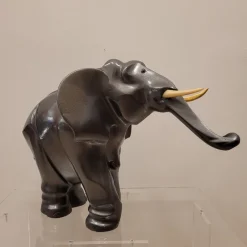 Pamono After Irénée Rochard, Art Deco Elephant, 1920s, Babbitt><noscript><img width=