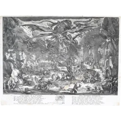 Sale Pamono After Jacques Callot, The Temptation of Saint Anthony, Engraving, 17th Century