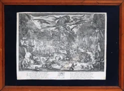 Sale Pamono After Jacques Callot, The Temptation of Saint Anthony, Engraving, 17th Century