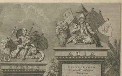 Pamono After Jan Gerritsz, Allegorical Illustration of the Four Continents and Globe, 1798, Engraving><noscript><img width=