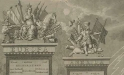 Pamono After Jan Gerritsz, Allegorical Illustration of the Four Continents and Globe, 1798, Engraving><noscript><img width=