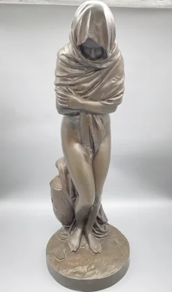Pamono After Jean Antoine Houdon, Allegory of Winter, 1875, Bronze><noscript><img width=