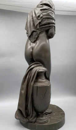 Pamono After Jean Antoine Houdon, Allegory of Winter, 1875, Bronze><noscript><img width=