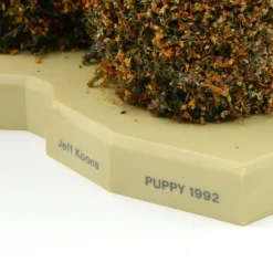 Pamono After Jeff Koons, Puppy Sculpture from Guggenheim Museum Bilbao, 1998, Plastic with Dried Flowers><noscript><img width=