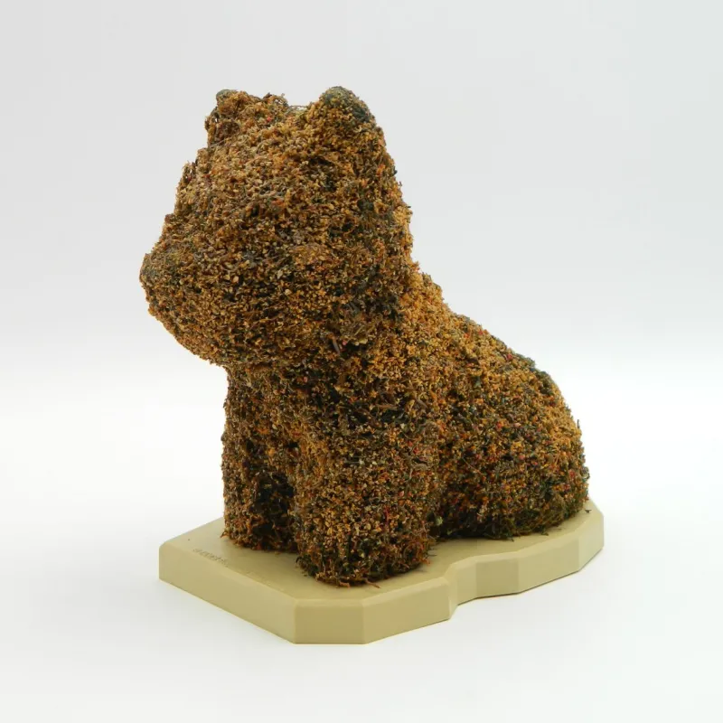 Pamono After Jeff Koons, Puppy Sculpture from Guggenheim Museum Bilbao, 1998, Plastic with Dried Flowers> Sculpture