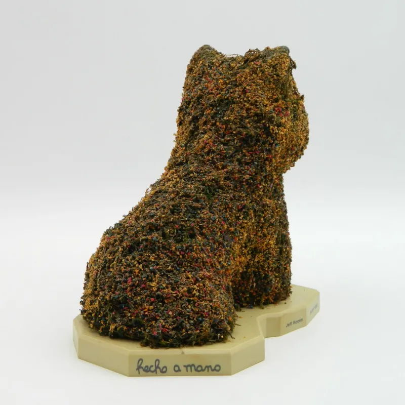 Pamono After Jeff Koons, Puppy Sculpture from Guggenheim Museum Bilbao, 1998, Plastic with Dried Flowers> Sculpture