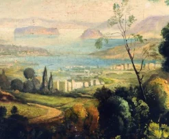 Pamono After Lorrain, Italian Landscape Painting, 2006, Oil on Canvas> Old Masters