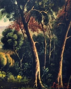 Pamono After Lorrain, Italian Landscape Painting, 2006, Oil on Canvas><noscript><img width=