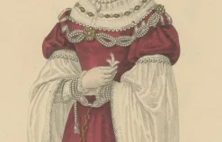 Pamono After Louis Marie Lanté, La Belle Paule, Toulouse Beauty, Handcoloured Engraving, 1900><noscript><img width=