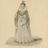 Pamono After Louis Marie Lanté, Marguerite De Lorraine, Duchess of Joyeuse, 1900, Handcoloured Engraving> Prints & Multiples