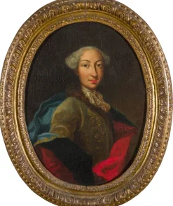 Outlet Pamono After Maria Giovanna Battista Clementi, Portrait, 1740, Oil on Canvas, Framed