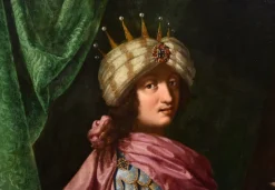 Pamono After Michele Desubleo, Portrait of King Solomon, 1650, Oil on Canvas><noscript><img width=