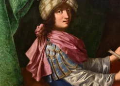 Pamono After Michele Desubleo, Portrait of King Solomon, 1650, Oil on Canvas><noscript><img width=
