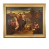 Outlet Pamono After Nicolas Poussin, Moses Saved from the Waters, 19th Century, Oil on Canvas, Framed