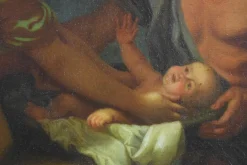Outlet Pamono After Nicolas Poussin, Moses Saved from the Waters, 19th Century, Oil on Canvas, Framed