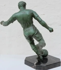 Pamono After Raymond Tschudin, Footballer, 1930s, Metal